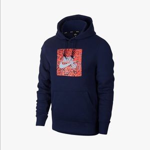 Men's Nike SB Navy Graphic Hoodie Medium